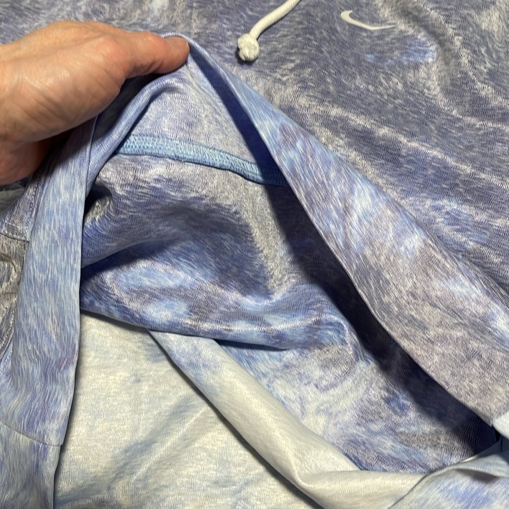 Nike Ikon Clash Cloud Blue Tie Dye Hoodie Sweatshirt Small oversized - Picture 7 of 7